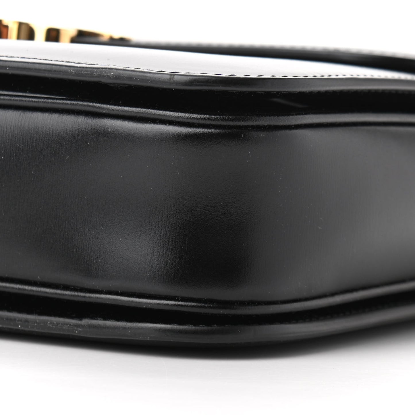 Shiny Calfskin Large Triomphe Black