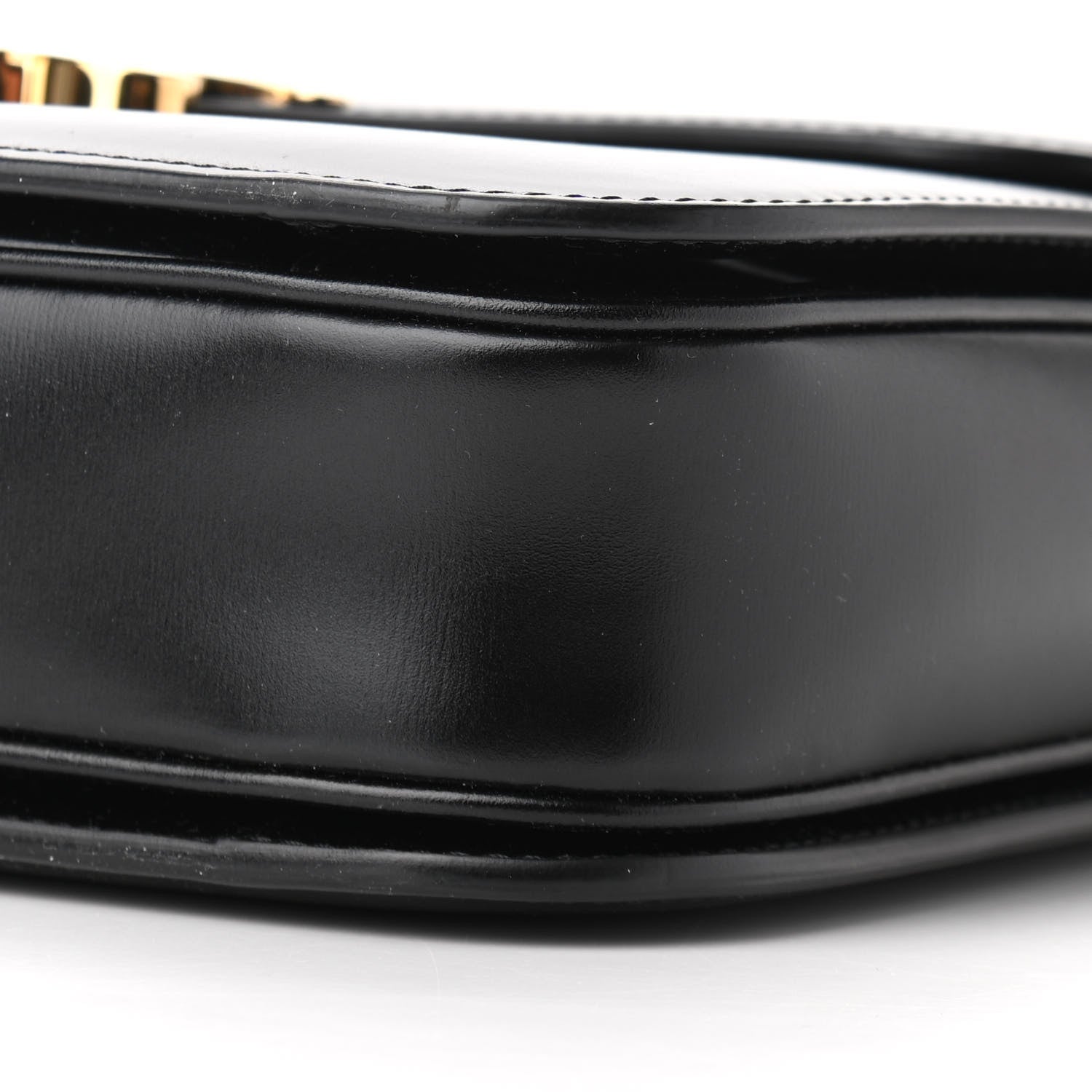 Celine Shiny Calfskin Large Triomphe Black 10 of 10