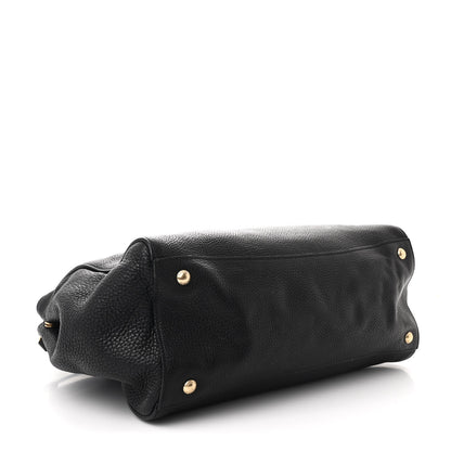 Prada Vitello Daino Tote Black 4 of 12
