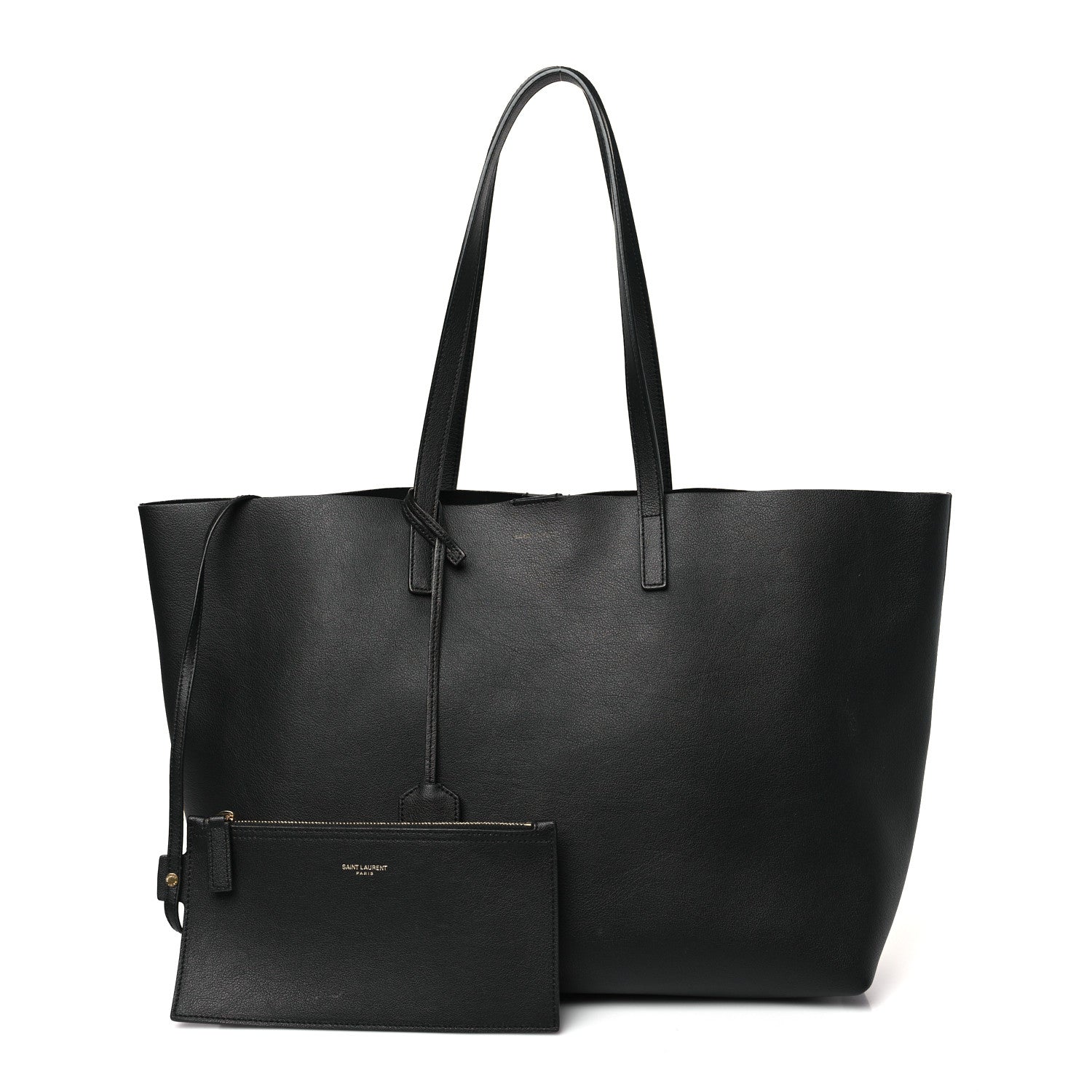 Saint Laurent Calfskin East West Shopping Tote Black 1 of 9