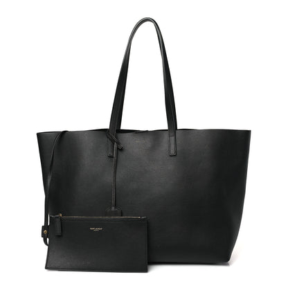 Saint Laurent Calfskin East West Shopping Tote Black 1 of 9