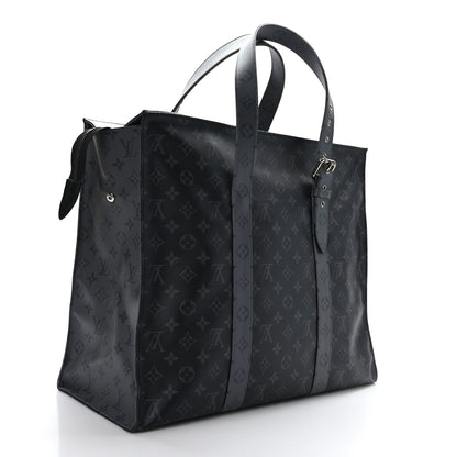 Louis Vuitton Monogram Eclipse Cabas Zippe GM Black 4 of 10