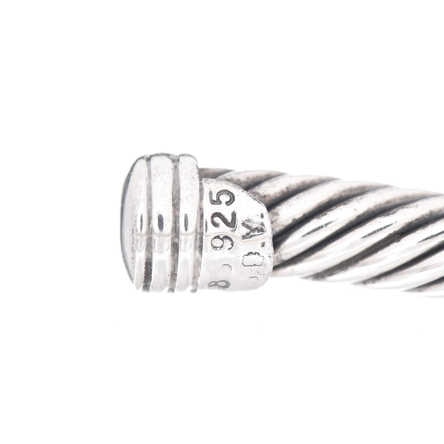 David Yurman Sterling Silver 14K Yellow Gold 5mm Cable Classics Two Station Bracelet 5 of 5