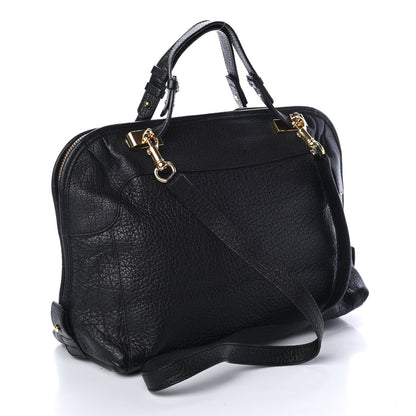 Chloe Grained Calfskin Brooke Satchel Black 2 of 4