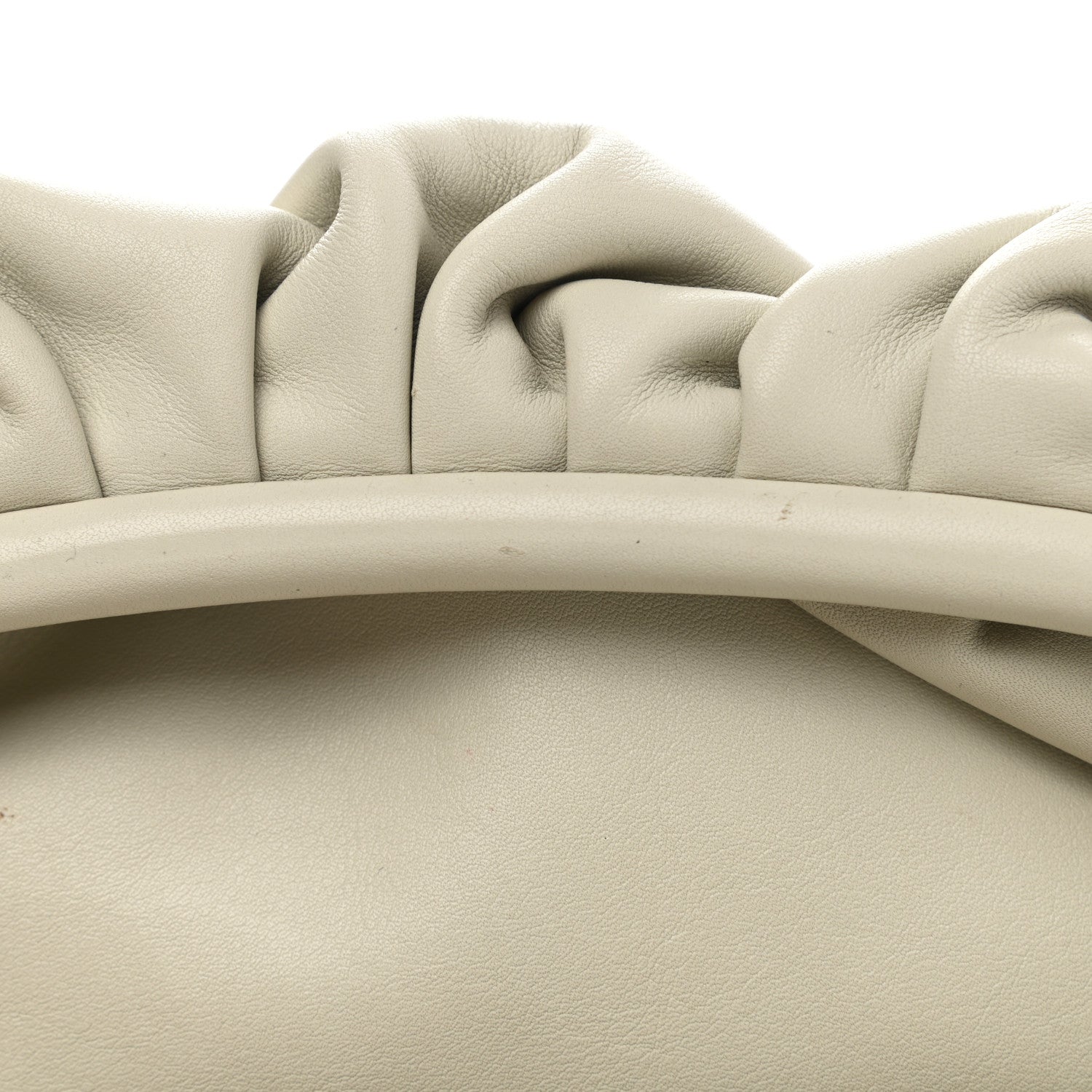 Bottega Veneta Smooth Butter Calf The Pouch Oversized Clutch Mist 9 of 12