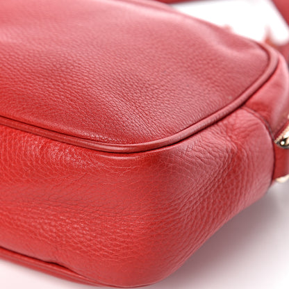 Gucci Pebbled Calfskin Small Soho Disco Bag Tabasco Red 11 of 17