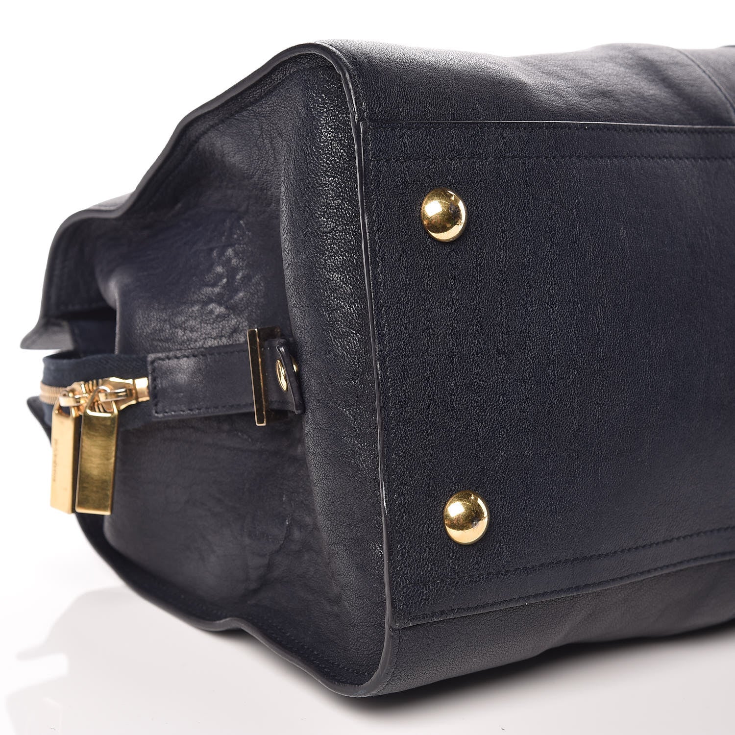 Saint Laurent Sheepskin Medium Cabas ChYc Navy 13 of 15