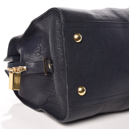 Saint Laurent Sheepskin Medium Cabas ChYc Navy 13 of 15