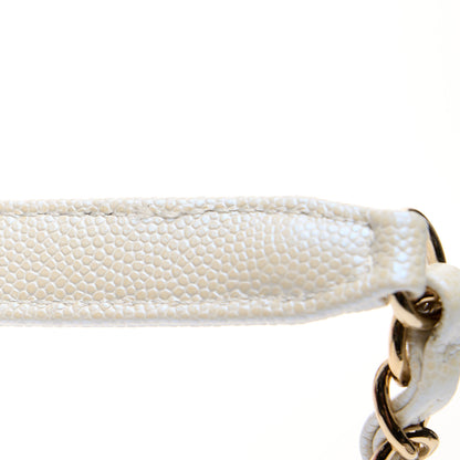 Chanel Iridescent Caviar Coco Handle Strap White 4 of 4