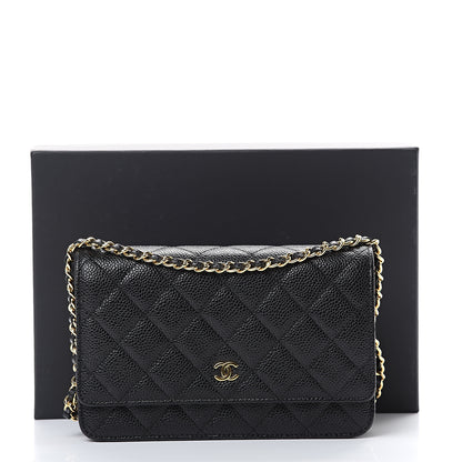 Chanel Caviar Quilted Wallet On Chain WOC Black 11 of 11