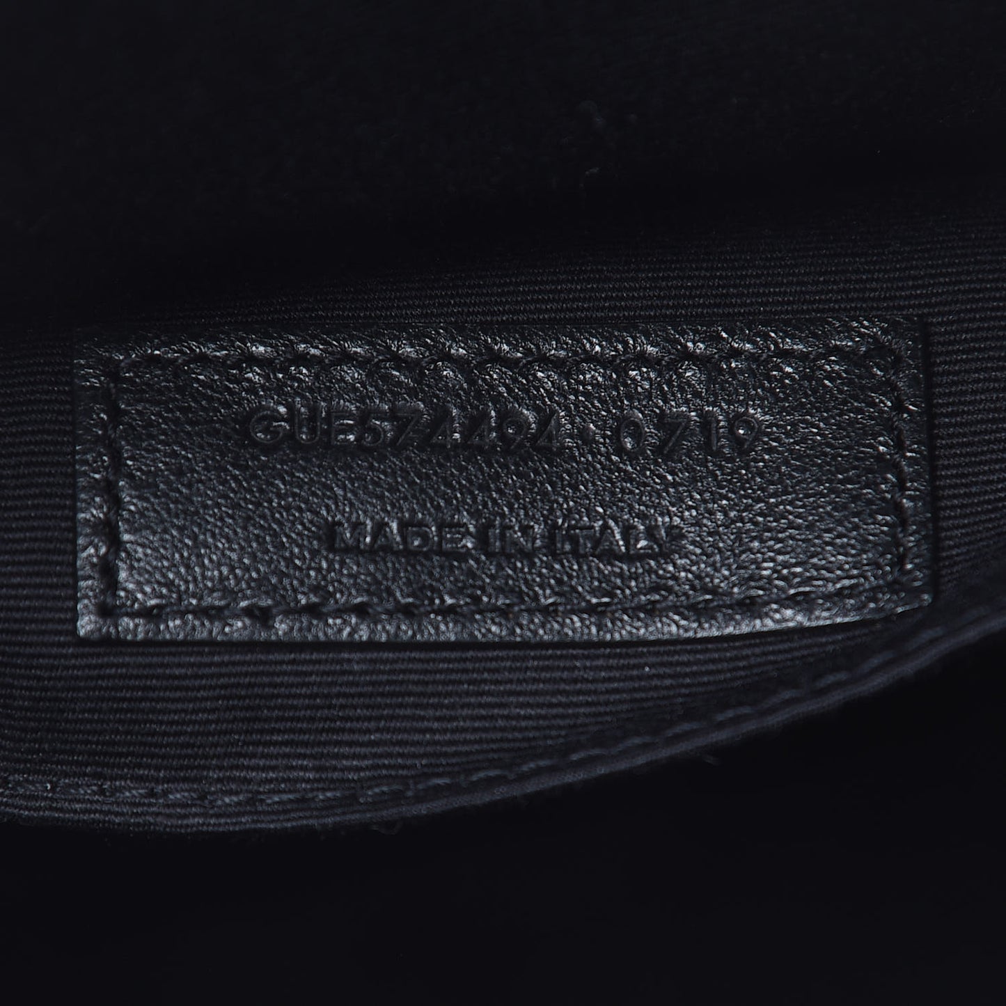 Calfskin Matelasse Monogram Lou Camera Bag Black