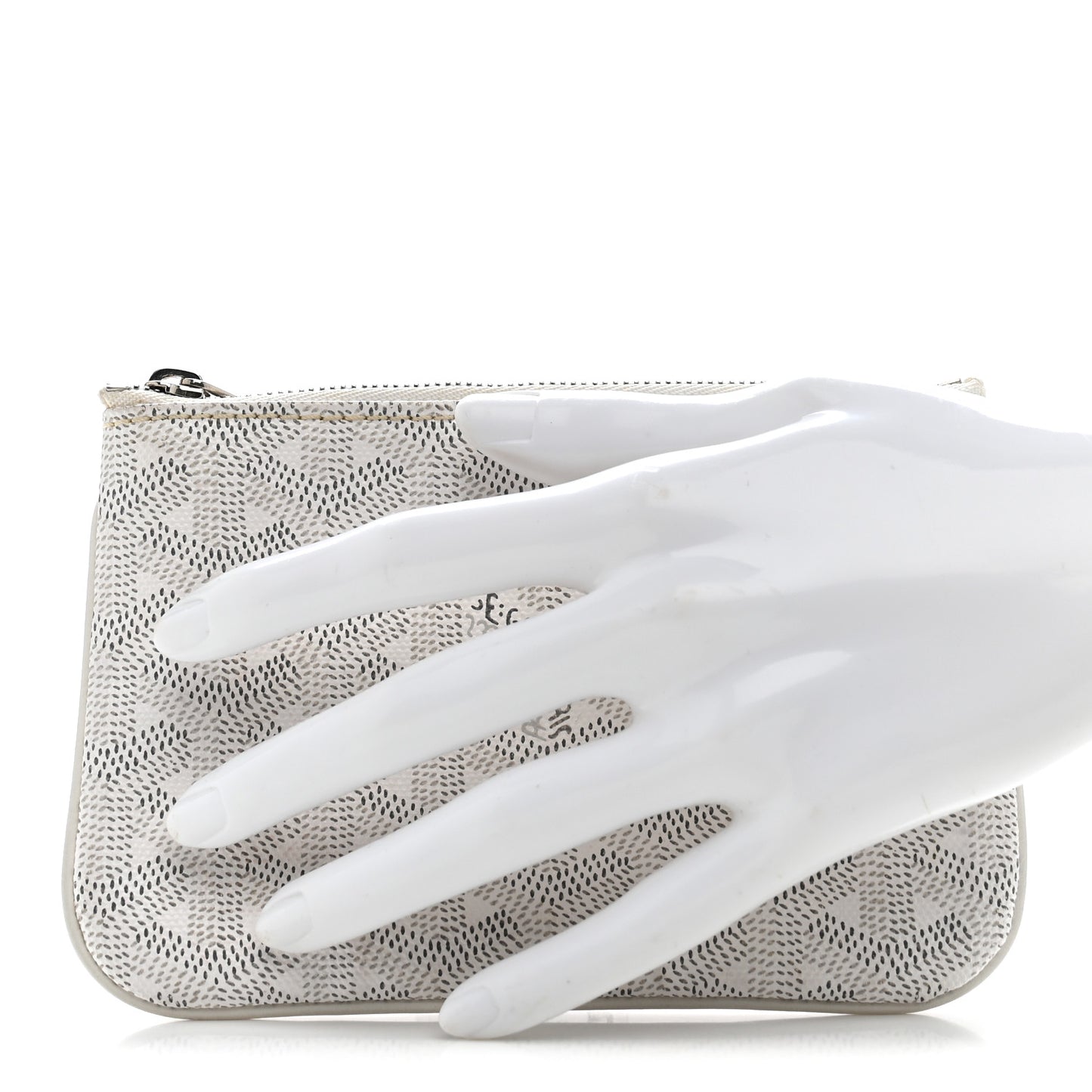 Goyardine Senat Pochette PM White