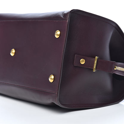 Saint Laurent Calfskin Medium Classic Y Cabas Bordeaux 10 of 12