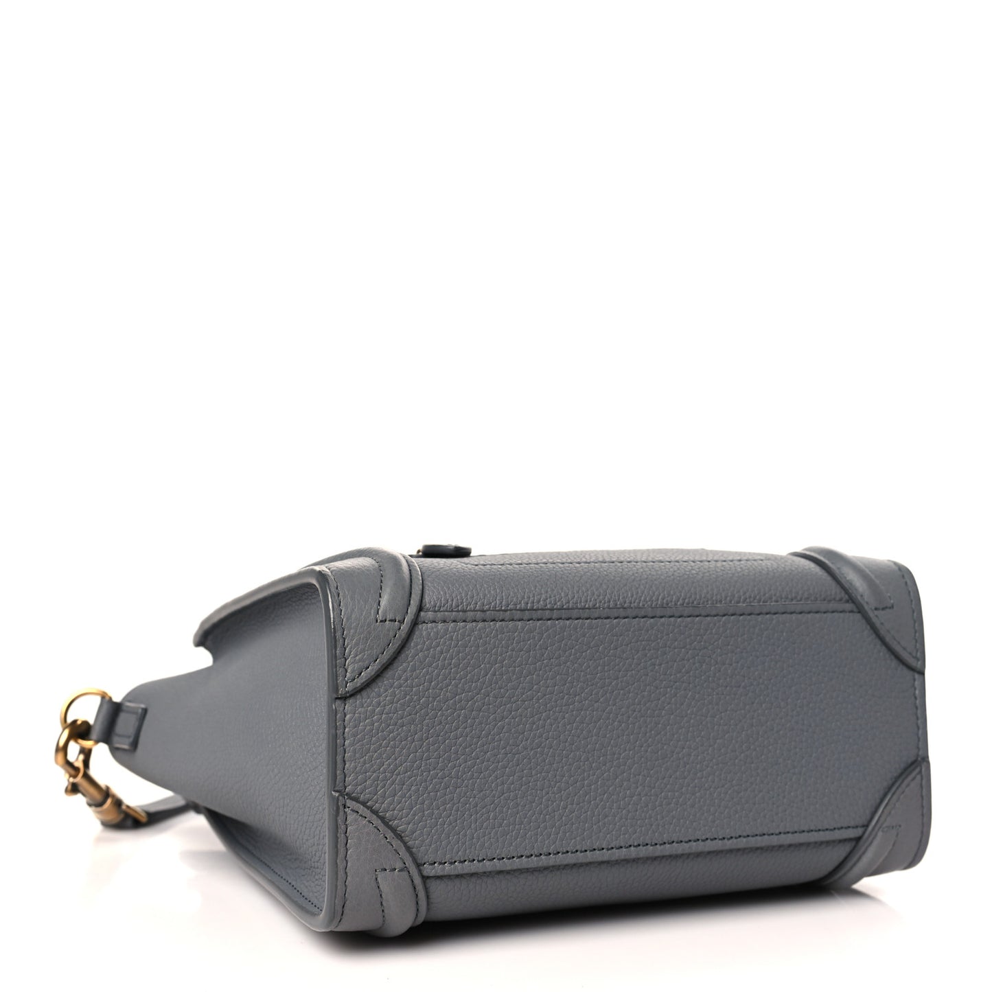 Baby Drummed Calfskin Nano Luggage Kohl