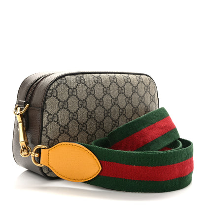 Gucci GG Supreme Monogram Web Neo Vintage Shoulder Bag Beige New Acero Crop 3 of 9