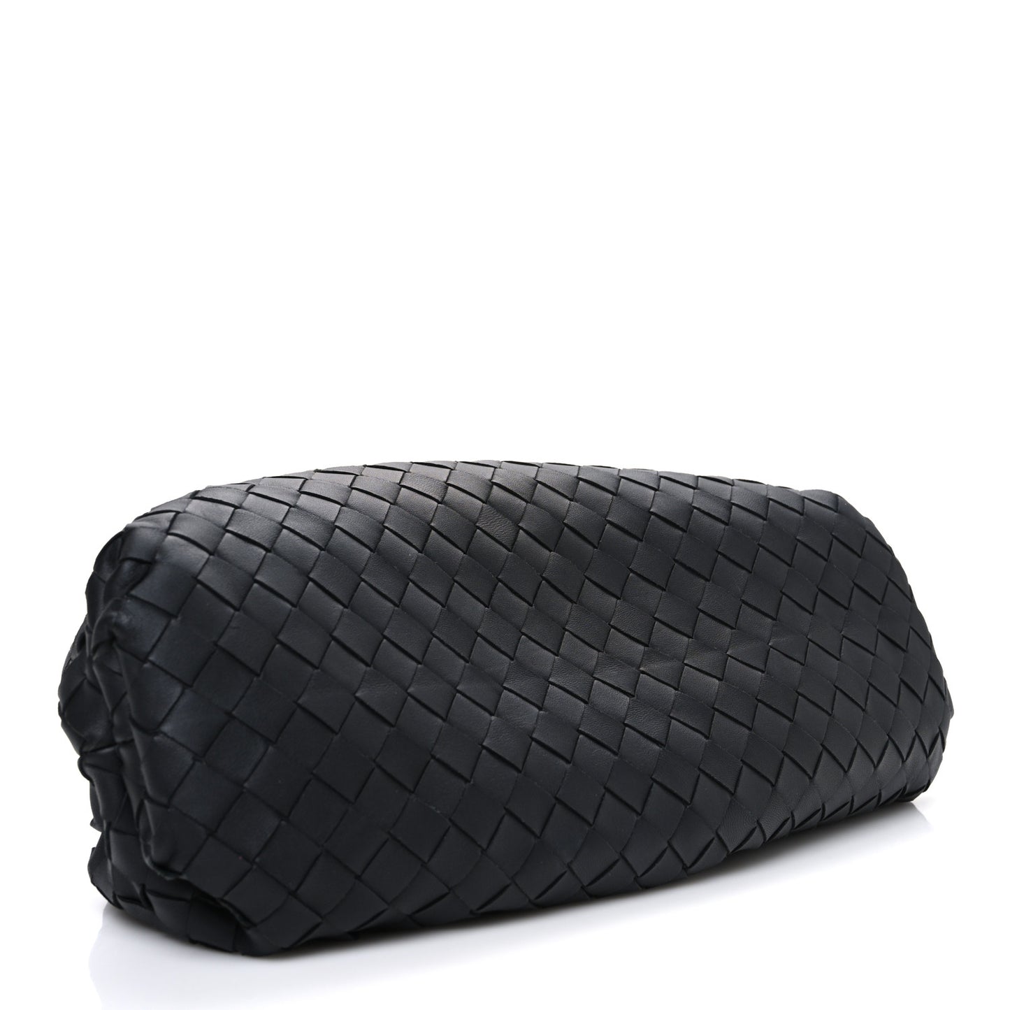 Nappa Maxi Intrecciato The Pouch Oversized Clutch Black