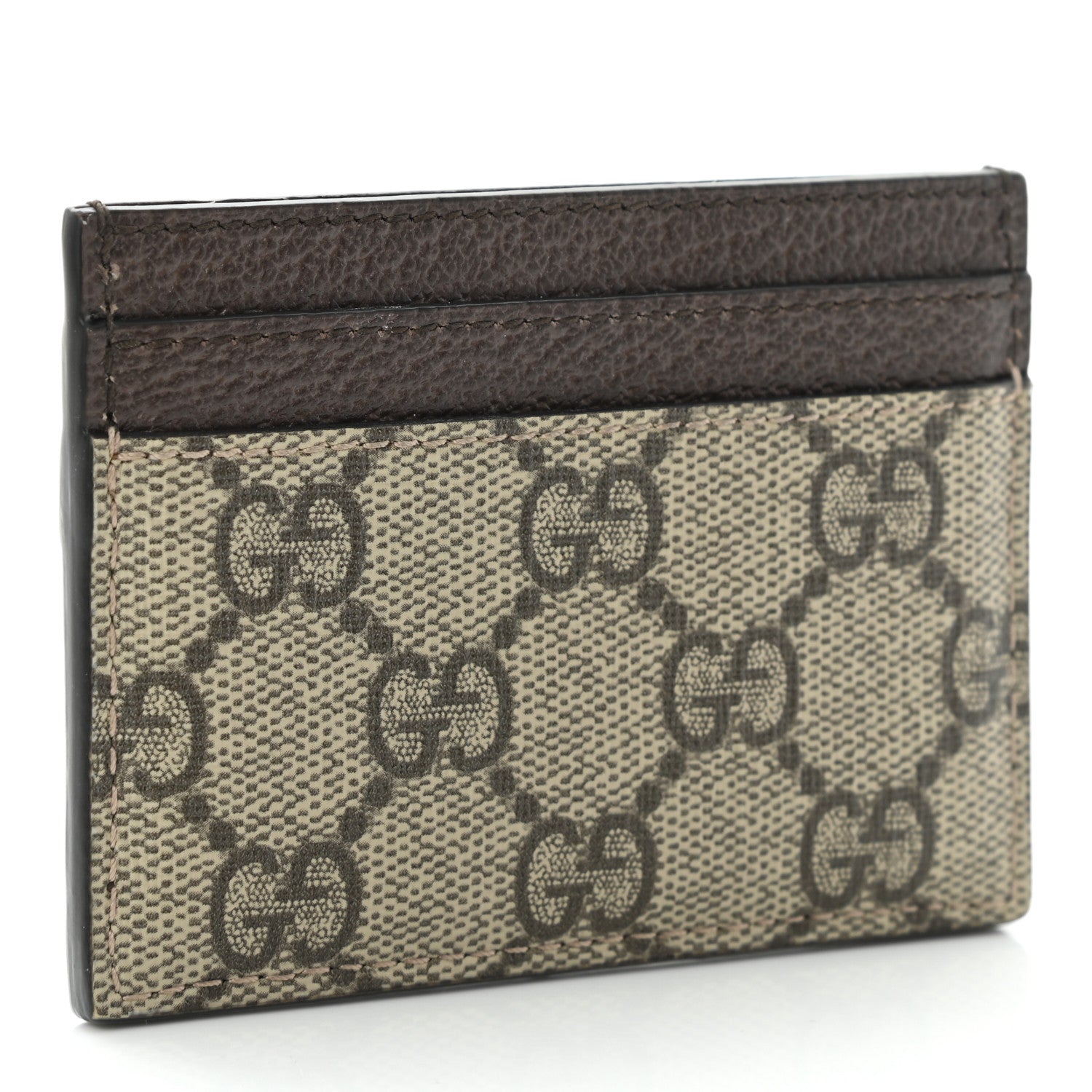 Gucci GG Supreme Monogram Ophidia Card Holder Brown 3 of 9