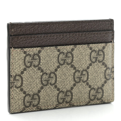 Gucci GG Supreme Monogram Ophidia Card Holder Brown 3 of 9