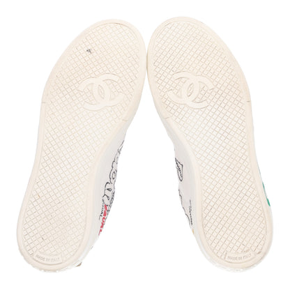 Chanel x Pharrell Williams Canvas Womens Sneakers 36 White Multicolor 7 of 10