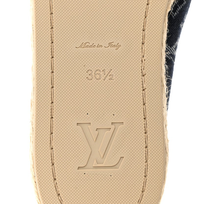 Louis Vuitton Monogram Denim Starboard Espadrille Flats 36.5 Dark Blue 8 of 8