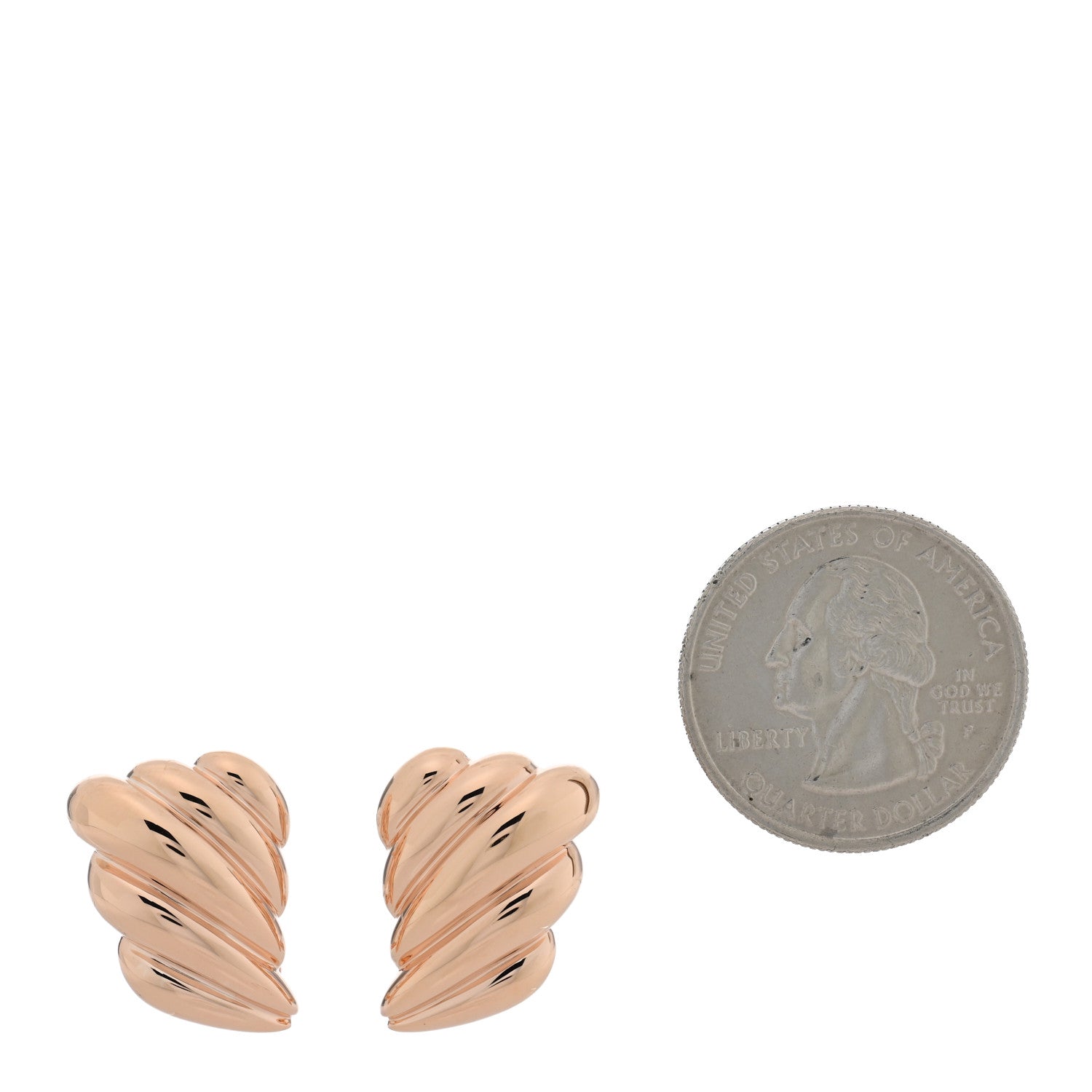 Anita Ko 18K Rose Gold Croissant Earrings 2 of 5