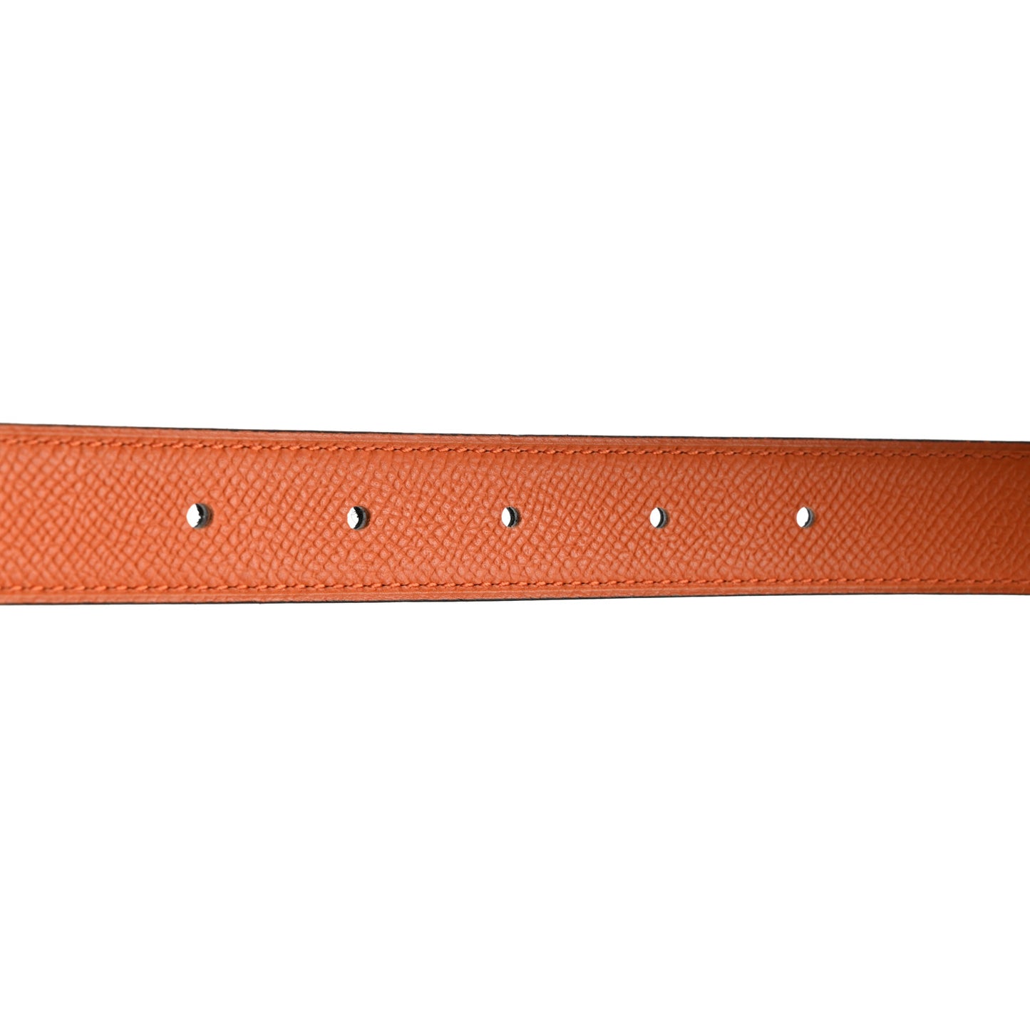 Epsom Swift 24mm Mini Constance Guilloche H Belt 95/38 Black Orange
