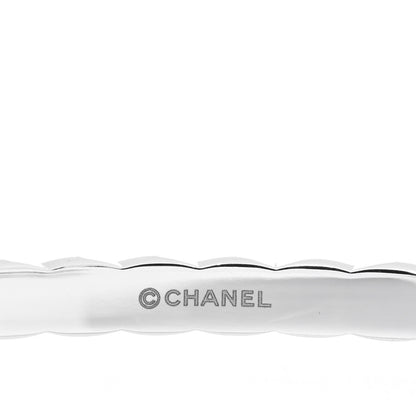Chanel 18K White Gold Diamond Coco Crush Cuff Bracelet M 3 of 4