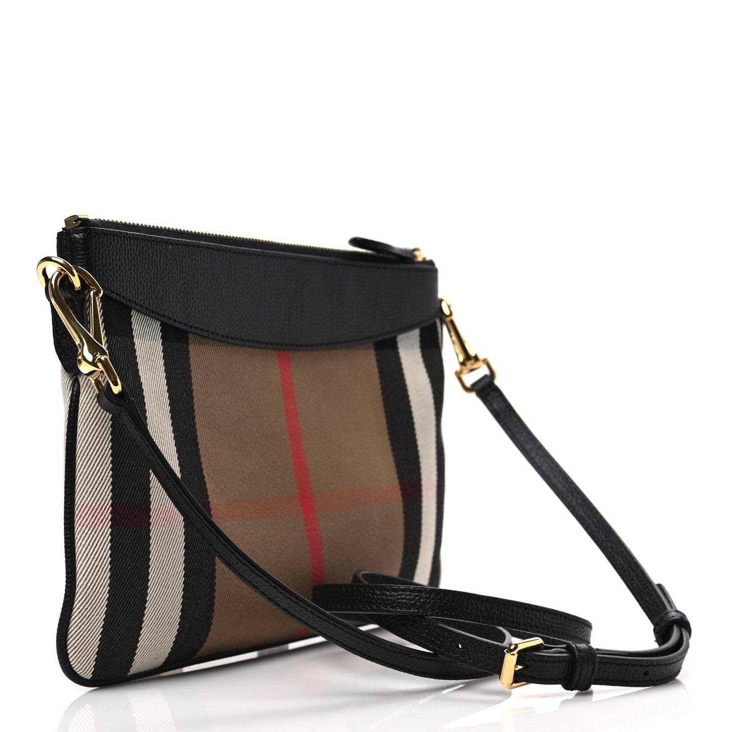 House Check Derby Peyton Crossbody Clutch Bag Black