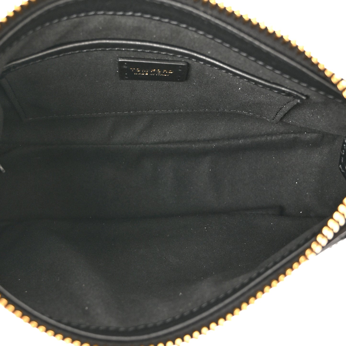 Crocodile Embossed Calfskin Shoulder Bag Black