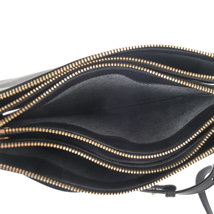 Celine Lambskin Large Trio Crossbody Bag Black 4 of 4
