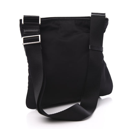 Prada Nylon Vela Flat Messenger Bag Black 2 of 8