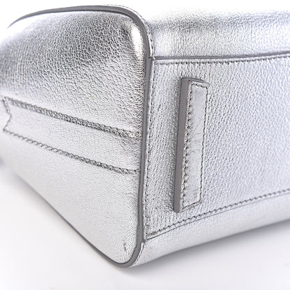 Givenchy Metallic Sugar Goatskin Mini Antigona Silver 9 of 11