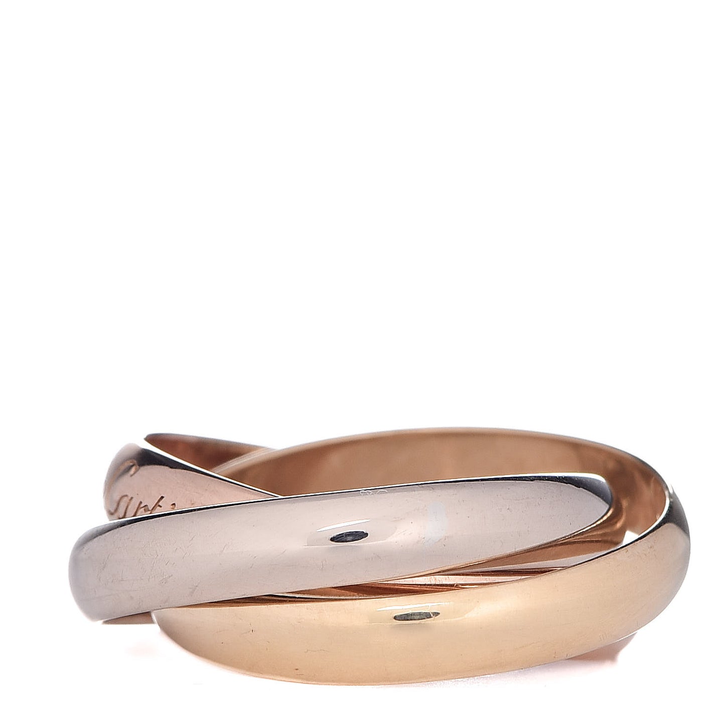 18K Pink Yellow White Gold Classic Les Must De Trinity Ring 52 6