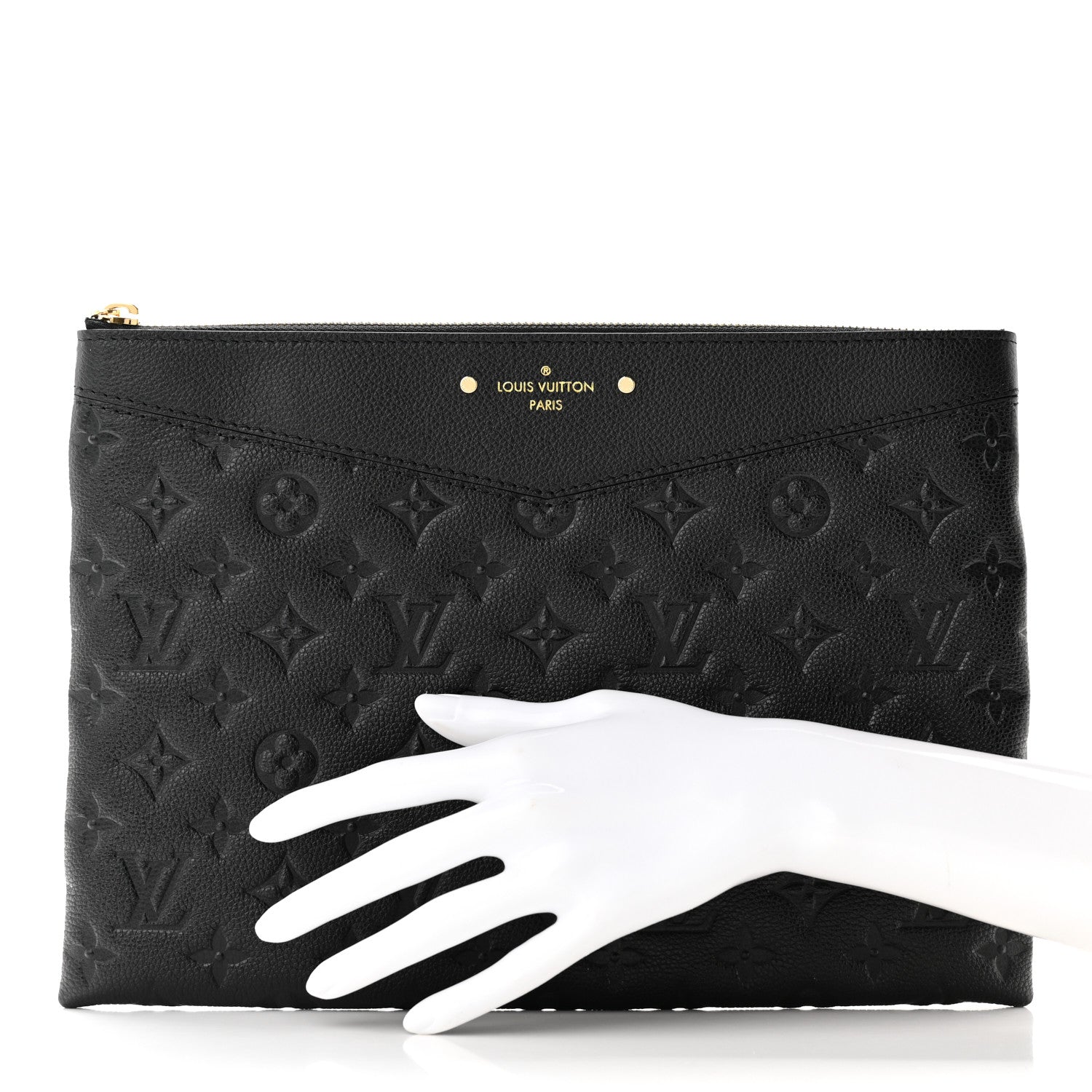 Louis Vuitton Empreinte Daily Pouch Black 2 of 9