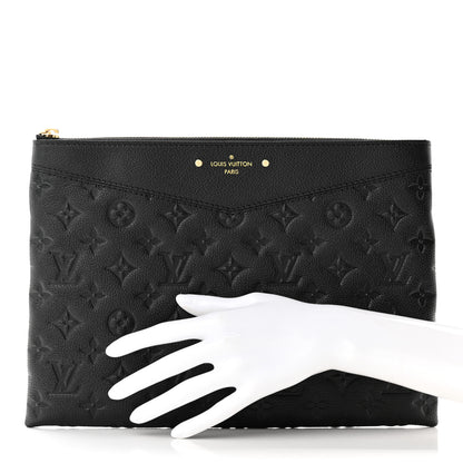 Louis Vuitton Empreinte Daily Pouch Black 2 of 9