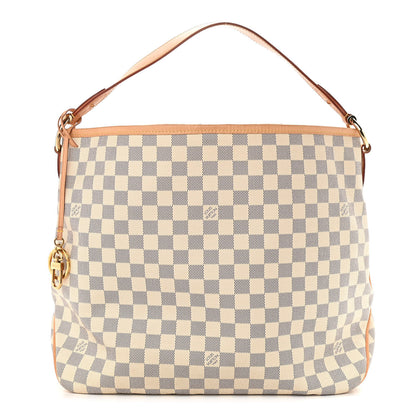 Louis Vuitton Damier Azur Delightful MM Rose Ballerine 1 of 11