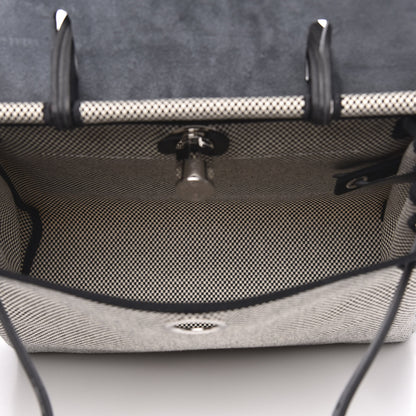 Hermes Vache Hunter Criss Viking Herbag Zip Retourne 31 PM Ecru Black 6 of 11