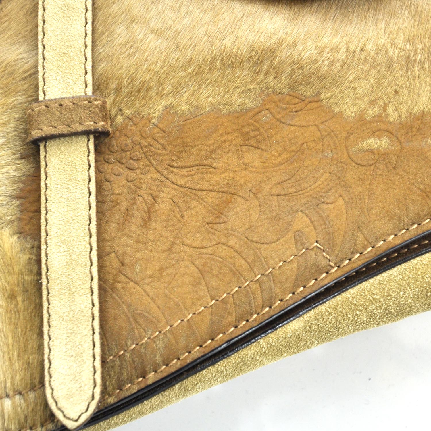 Christian Dior Pony Hair Baudrier Saddle Bag 9 of 13