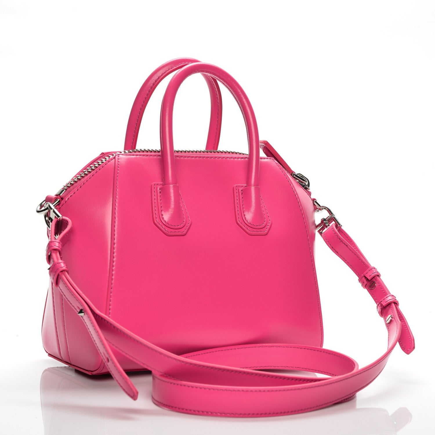 Givenchy Shiny Lord Calfskin Mini Antigona Shocking Pink 3 of 9