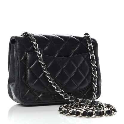 Chanel Lambskin Quilted Mini Square Flap Black 3 of 16