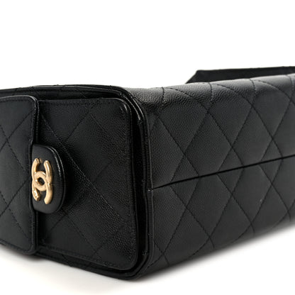 Chanel Caviar Quilted Mini Chanel 25 Handbag Black 9 of 11