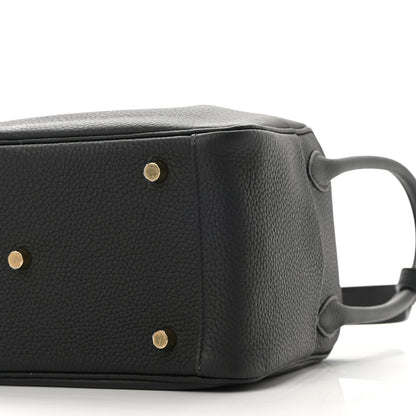 Hermes Taurillon Clemence Lindy 26 Black 10 of 10