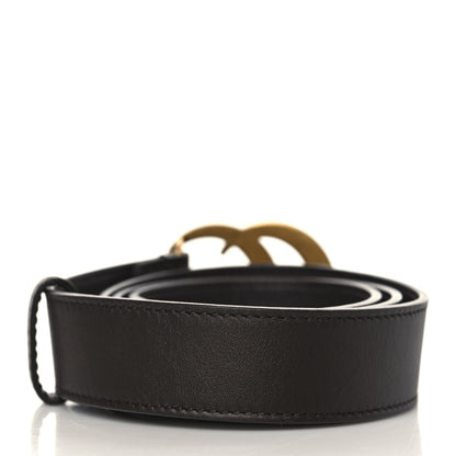 Gucci Textured Calfskin Double G 40mm Belt Dark Cocoa 2 of 5