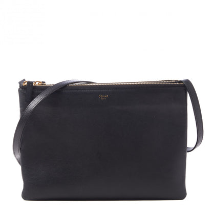 Celine Lambskin Large Trio Crossbody Bag Black 1 of 11