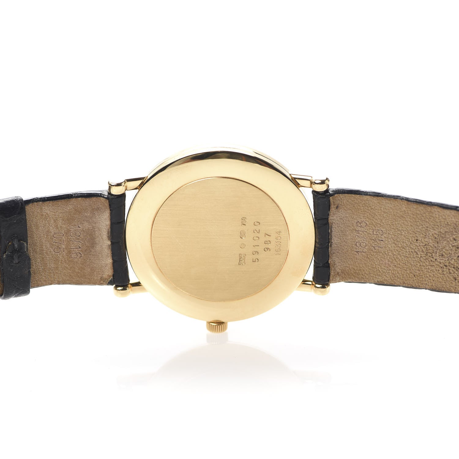 Chopard 18K Yellow Gold Alligator Diamond Bezel 34mm Classique Manual Winding Watch 7 of 8