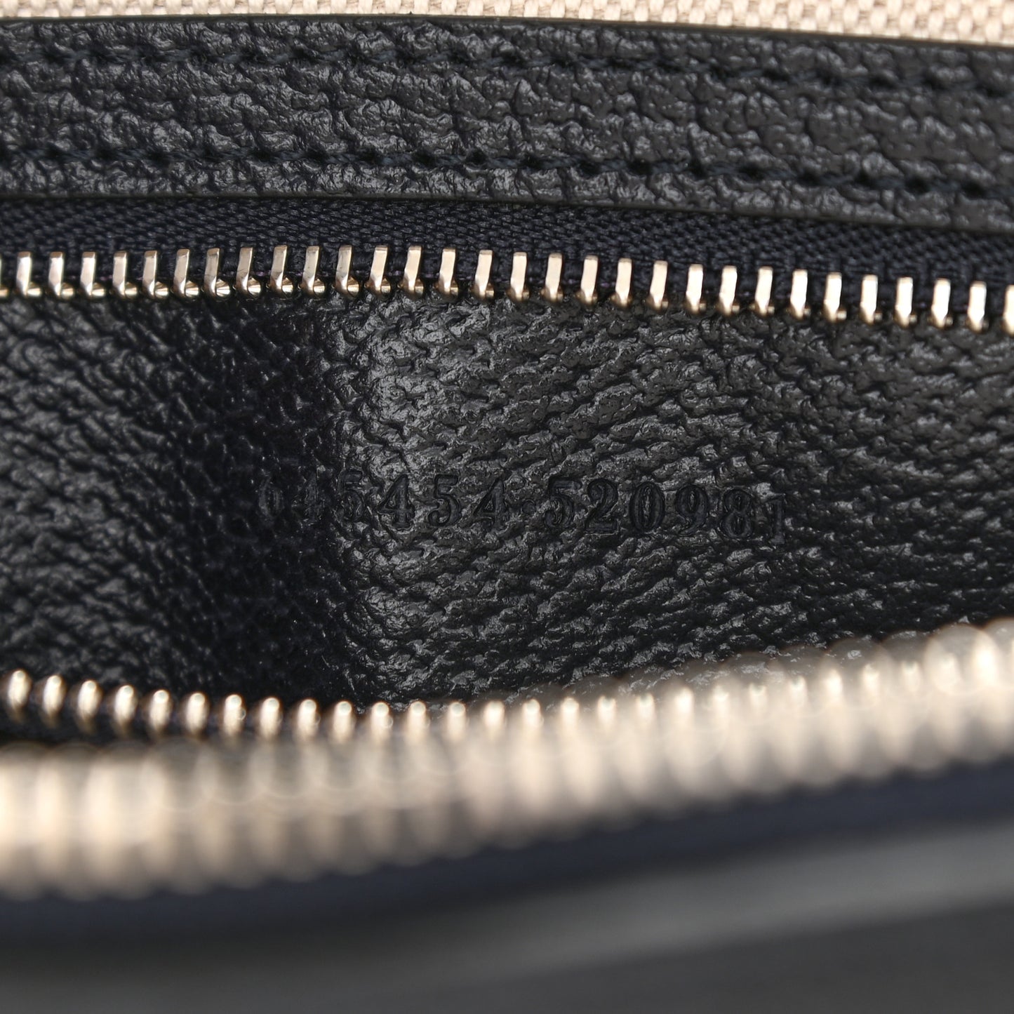 GG Supreme Monogram Textured Dollar Calfskin Small Horsebit 1955 Shoulder Bag Beige Blue