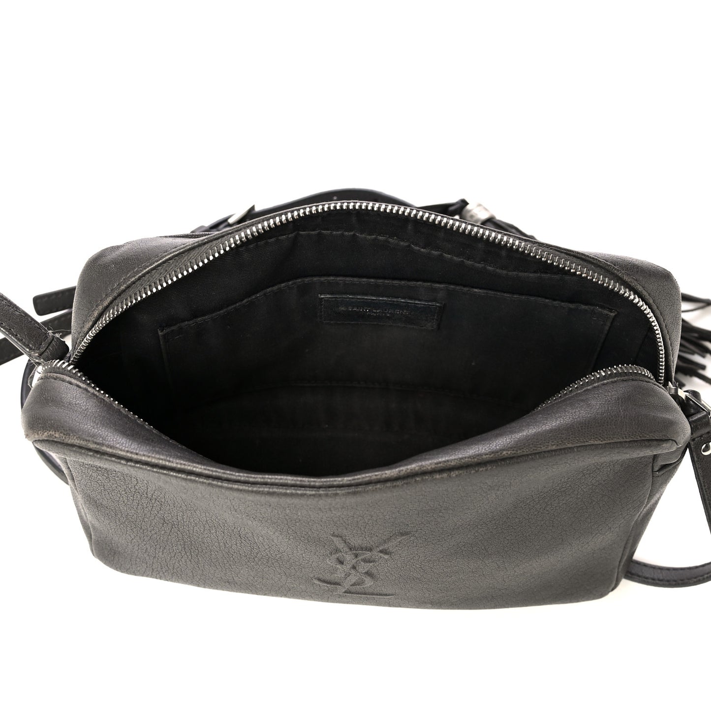 Lambskin Monogram Small Lou Camera Bag Asphalt