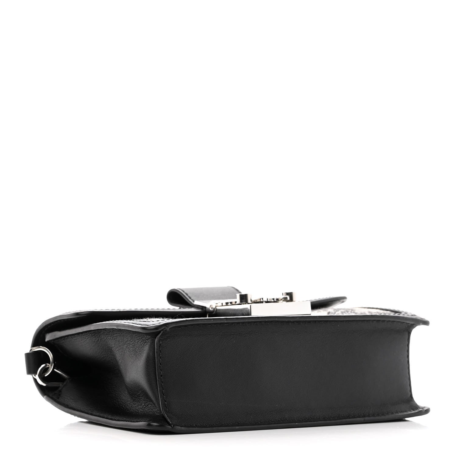 MCM Vintage Jacquard Monogram Mini Tracy Crossbody Black 4 of 11