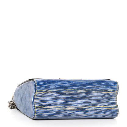 Louis Vuitton Epi Twist Shoulder Bag MM Denim Light 4 of 9