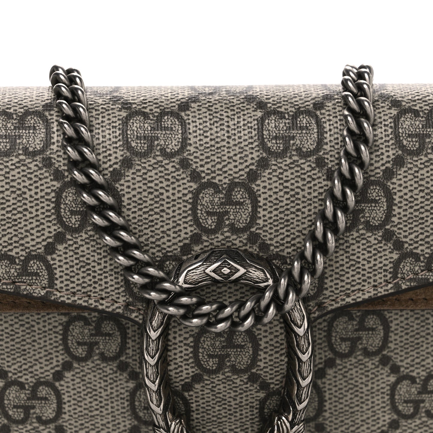 GG Supreme Monogram Super Mini Dionysus Shoulder Bag Taupe